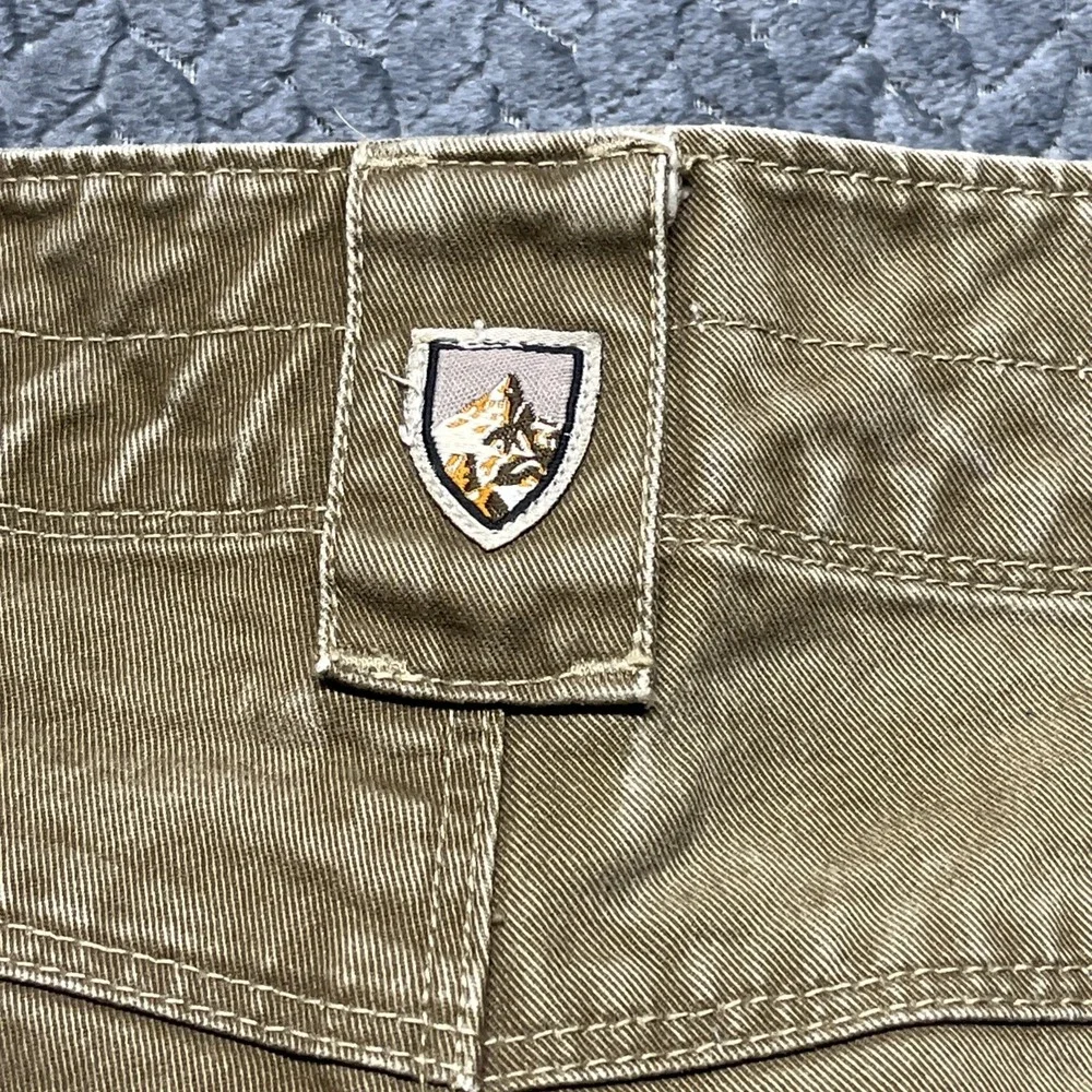 KUHL Rydr Pants Men's Size 42X30.5 Khaki Tan‎ Patina Dye Outdoors Workwear - Picture 9 of 16